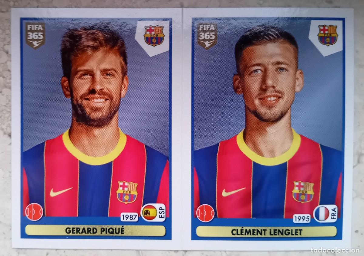 Cromos de f&uacute;tbol: Figurina Panini 2020-21 Cromo Fifa 365 2021 Piqu&eacute; Lenglet Barcelona n 107