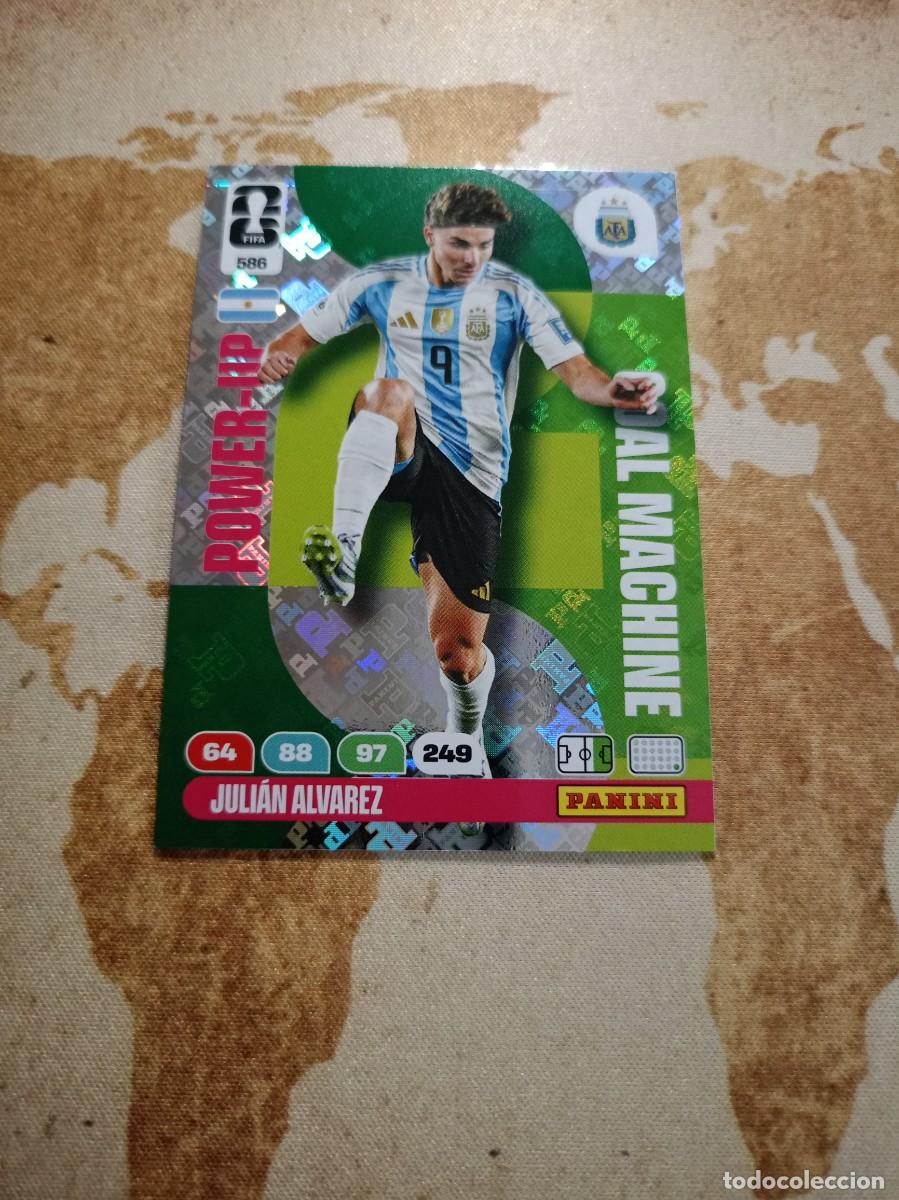 Cromos de f&uacute;tbol: Goal Machine 586 JULIAN &Aacute;LVAREZ Adrenalyn WORLD cup 2026