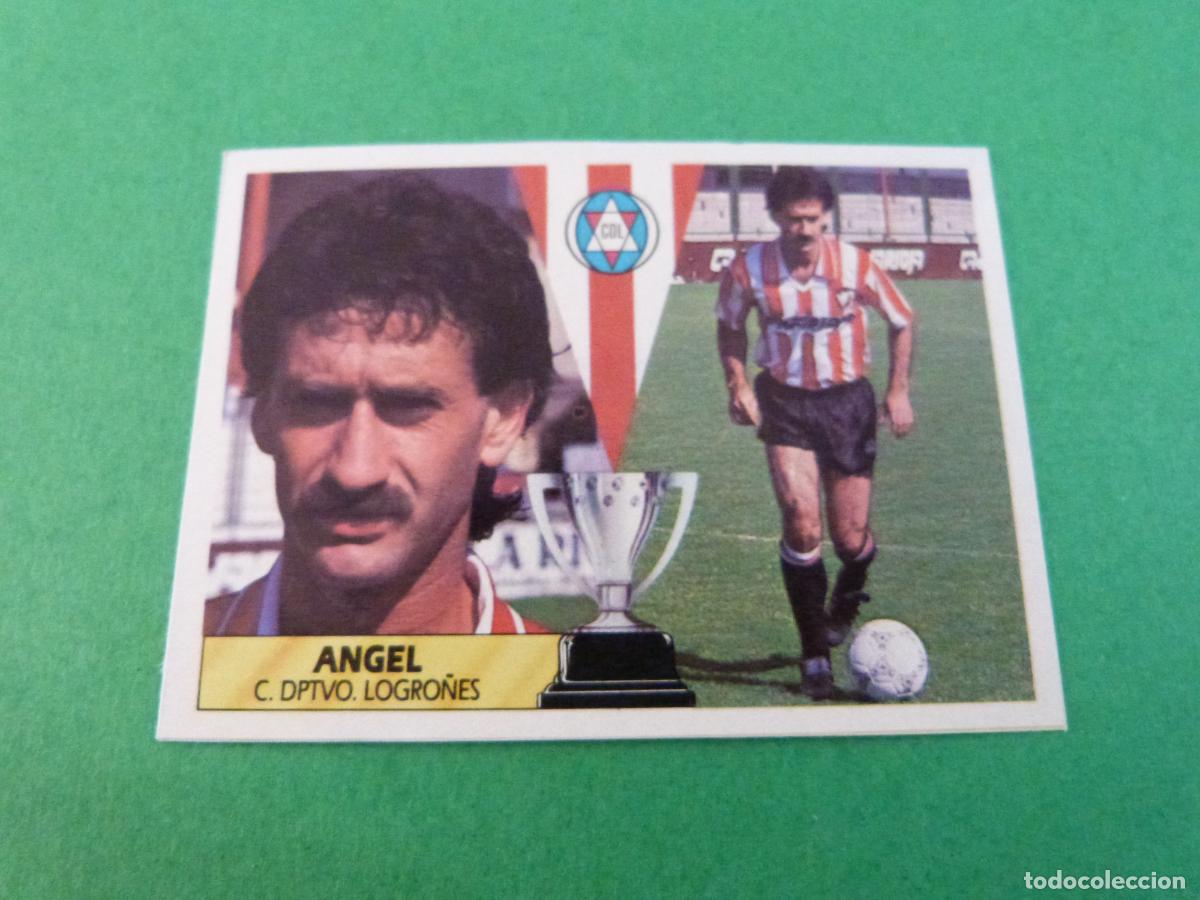 Cromos de f&uacute;tbol: CROMO FUTBOL ANGEL C.D. LOGRO&Ntilde;ES RECORTADO LIGA ESTE 1987-1988/87-88