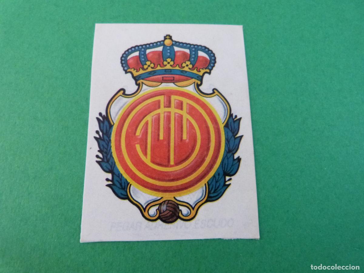 Cromos de f&uacute;tbol: CROMO FUTBOL ESCUDO R.C.D. MALLORCA RECORTADO LIGA ESTE 1987-1988/87-88