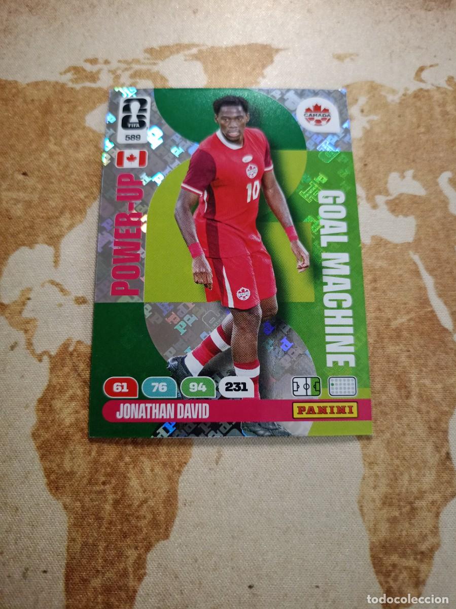 Cromos de f&uacute;tbol: Goal Machine 589 JONATHAN DAVID Adrenalyn WORLD cup 2026