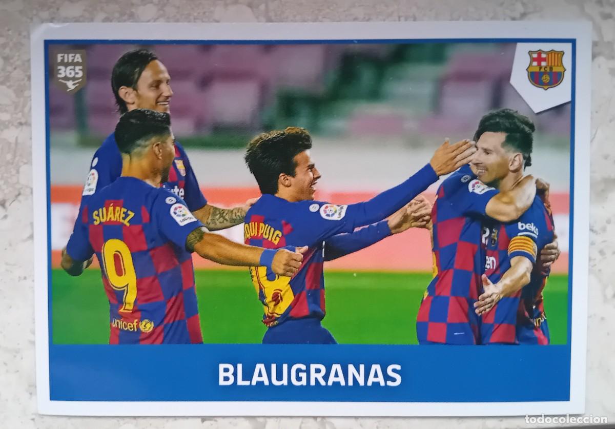 Cromos de f&uacute;tbol: Figurina Panini 2020-21 Cromo Fifa 365 2021 Blaugranas Messi Barcelona n 111