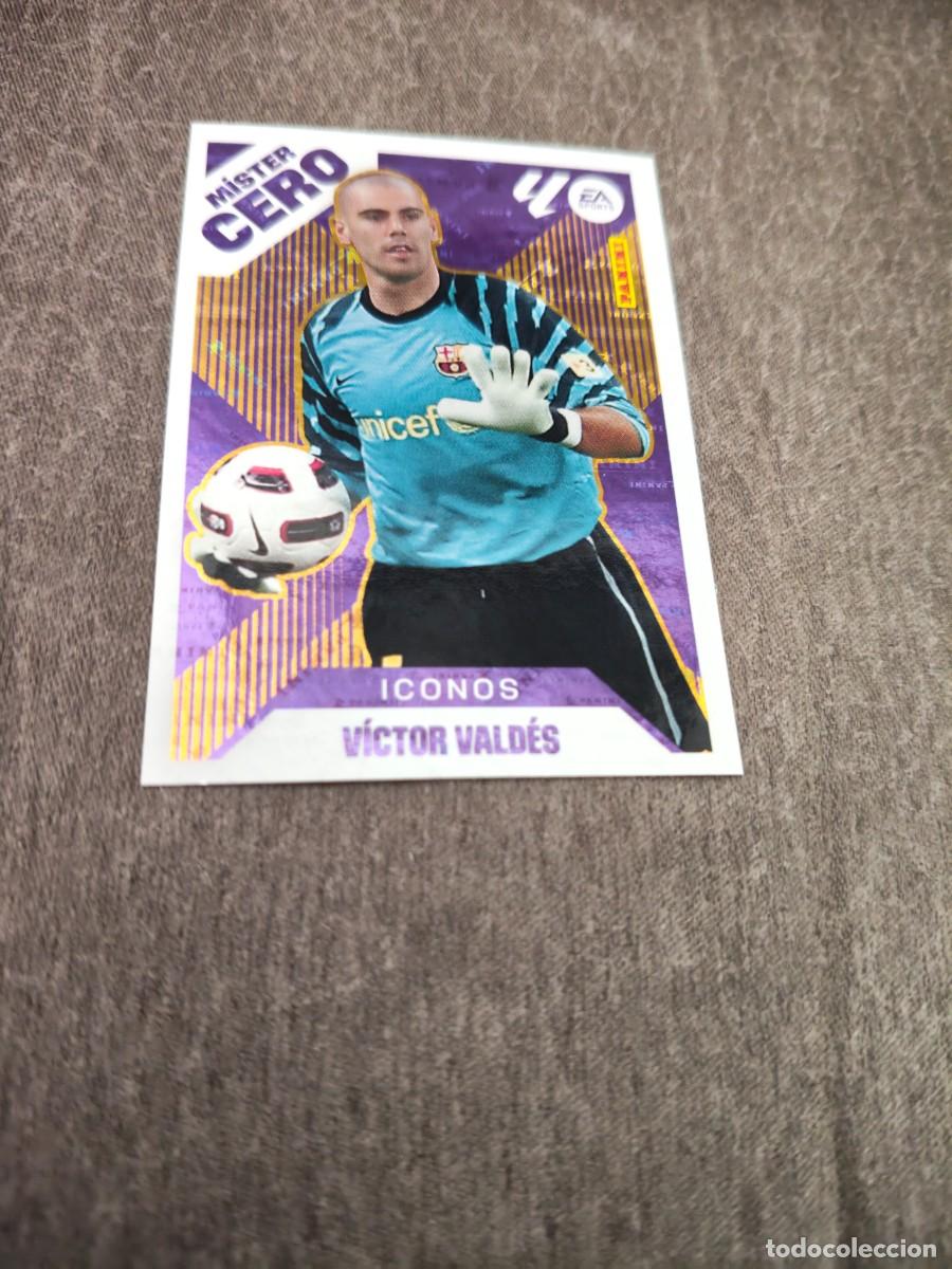 Cromos de f&uacute;tbol: Cromo 16 V&Iacute;CTOR VALD&Eacute;S ICONOS MISTER CERO. Colecci&oacute;n LALIGA F&uacute;tbol 2025-2026 PANINI Nuevo