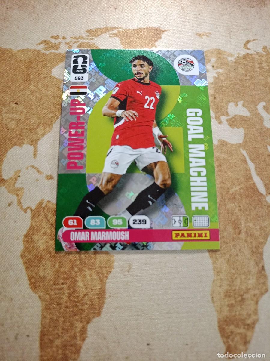 Cromos de f&uacute;tbol: Goal Machine 593 OMAR MARMOUSH Adrenalyn WORLD cup 2026