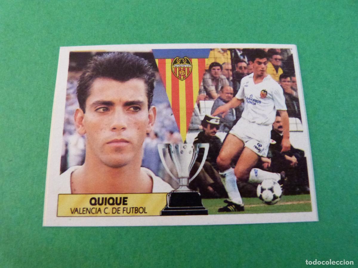 Cartes &agrave; collectionner de Football: CROMO FUTBOL QUIQUE VALENCIA C.F. RECORTADO LIGA ESTE 1987-1988/87-88