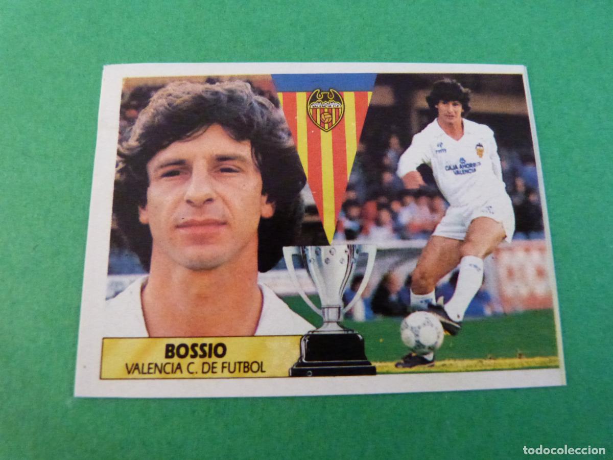Cartes &agrave; collectionner de Football: CROMO FUTBOL BOSSIO VALENCIA C.F. RECORTADO LIGA ESTE 1987-1988/87-88