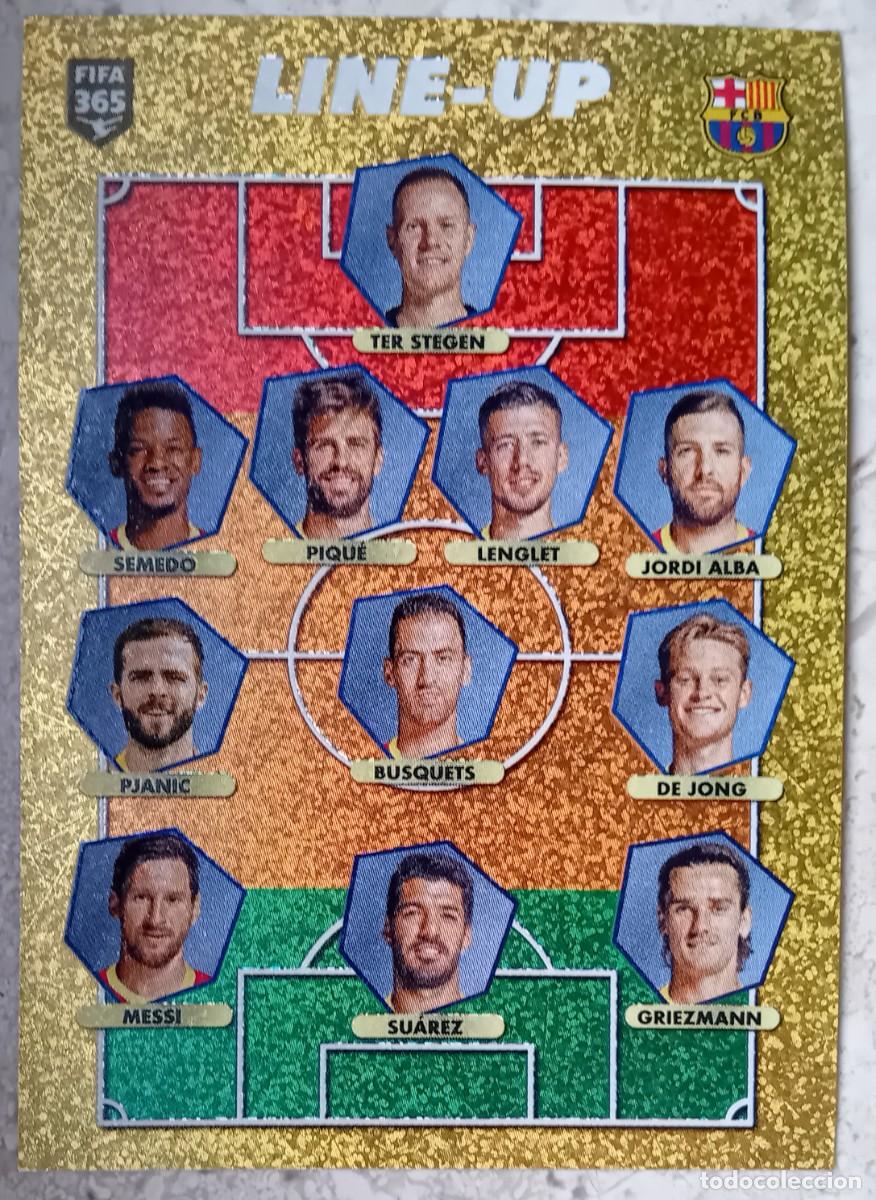 Football Stickers: Figurina Panini 2020-21 Cromo Fifa 365 2021 Line Up Barcelona Messi n 113