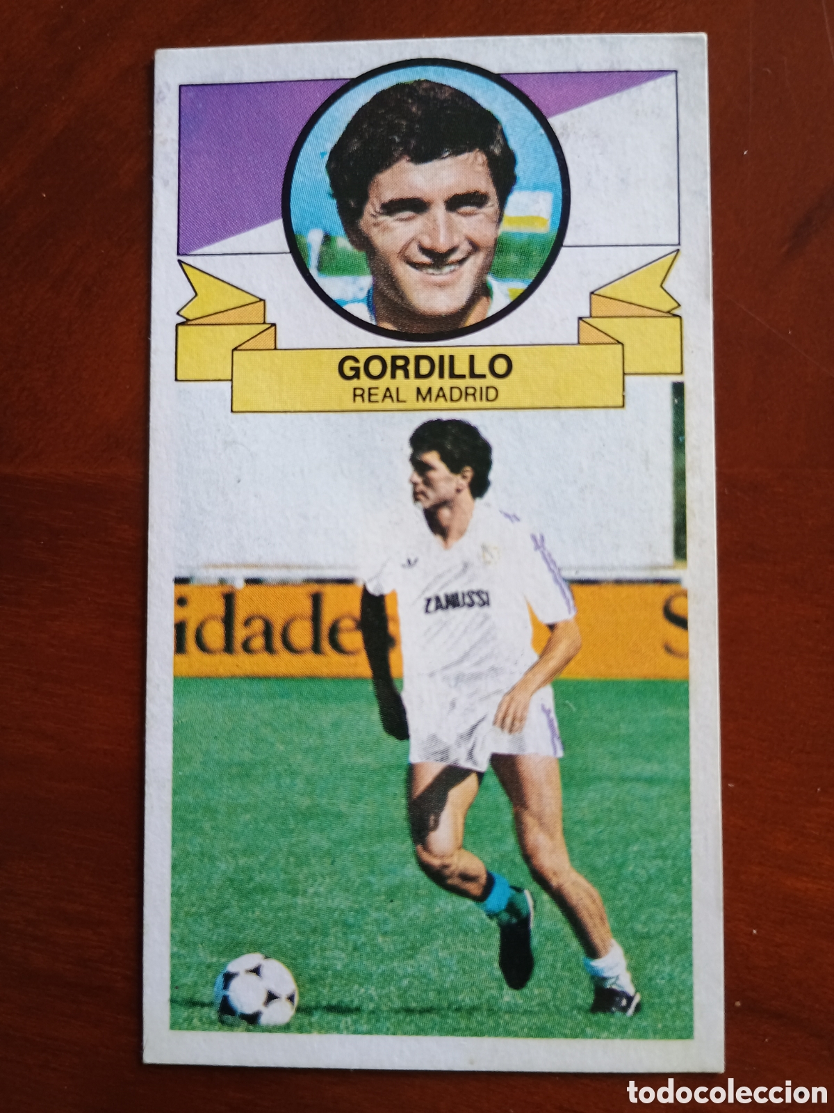 Football Stickers: Cromo f&uacute;tbol liga 85 86 1985 1986 ediciones este despegado Gordillo fichaje 20 Real Madrid