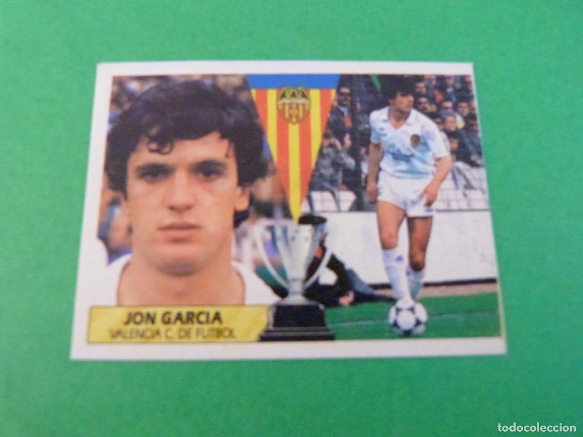 Cromos de f&uacute;tbol: CROMO FUTBOL JON GARCIA VALENCIA C.F. RECORTADO LIGA ESTE 1987-1988/87-88