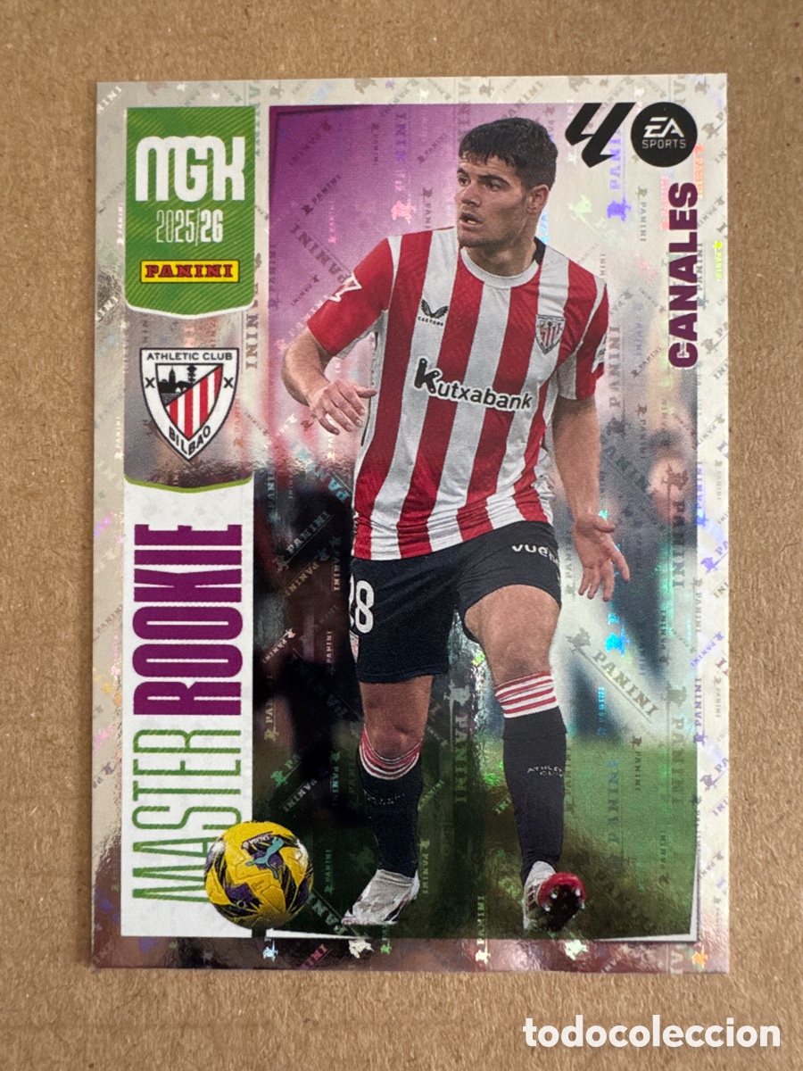 Cromos de f&uacute;tbol: # 406 Peio Canales Athletic Club Bilbao Master Rookie Megacracks 25 26 2025 2026 MGK
