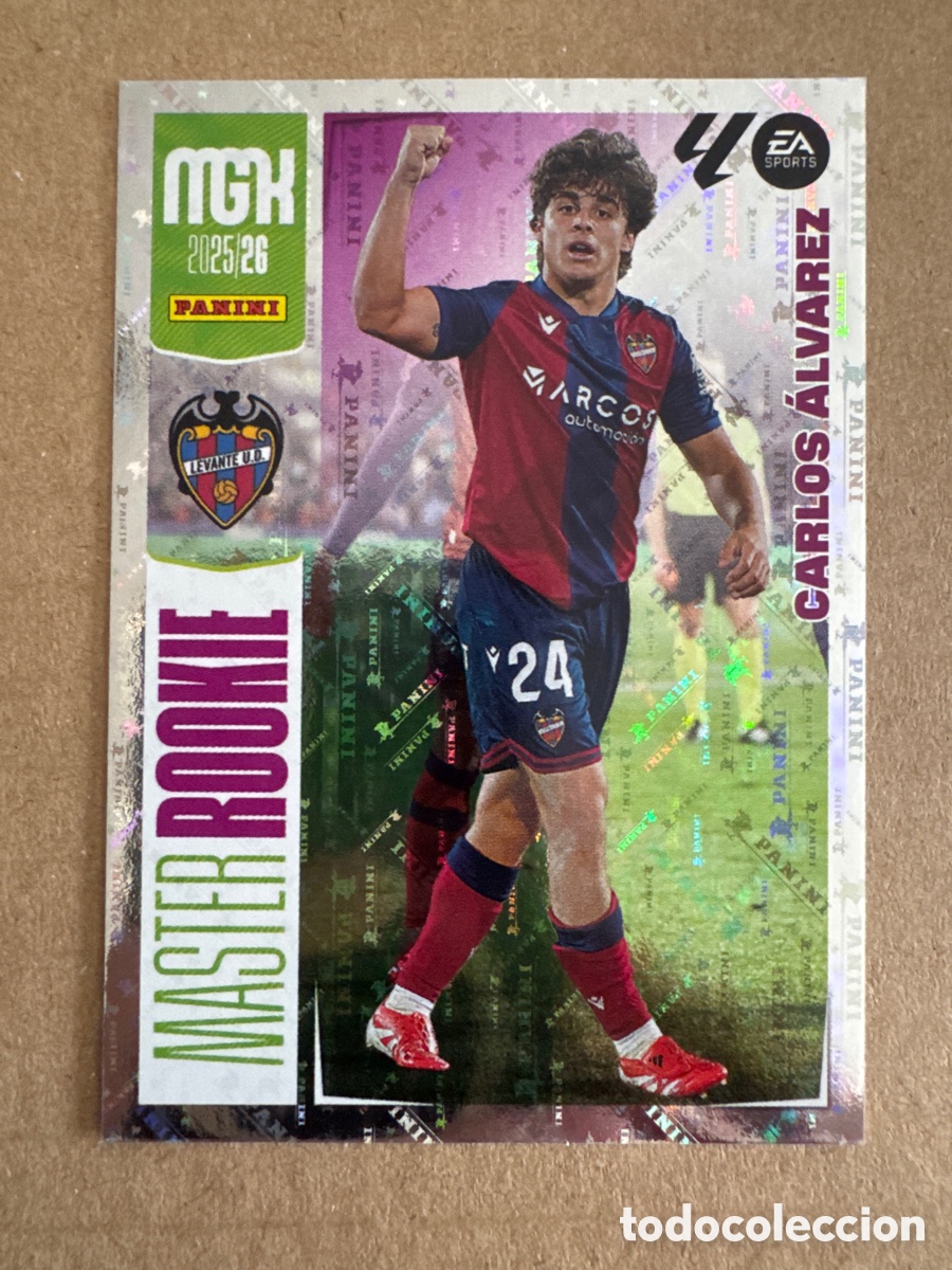 Fu&szlig;ball-Sticker: # 407 Carlos &Aacute;lvarez Levante Master Rookie Megacracks 25 26 2025 2026 MGK