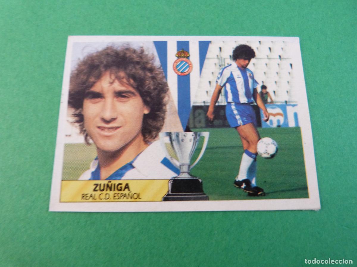 Fu&szlig;ball-Sticker: CROMO FUTBOL ZU&Ntilde;IGA R.C.D. ESPA&Ntilde;OL-ESPANYOL RECORTADO LIGA ESTE 1987-1988/87-88