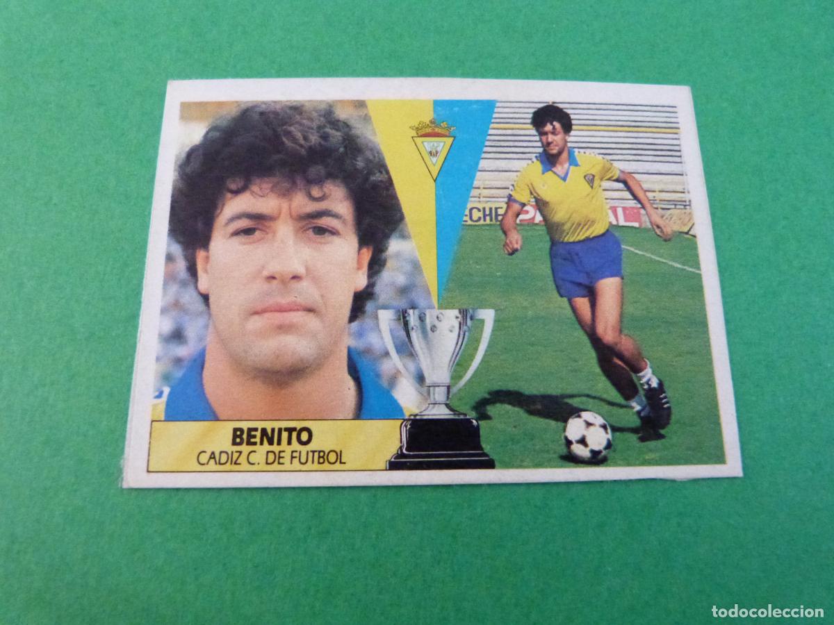 Fu&szlig;ball-Sticker: CROMO FUTBOL BENITO CADIZ C.F. RECORTADO LIGA ESTE 1987-1988/87-88