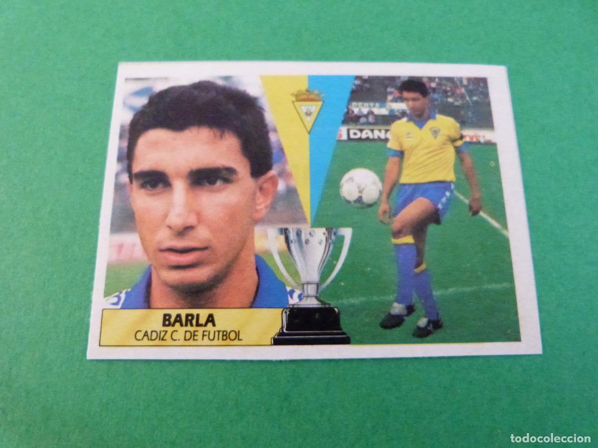 Football Stickers: CROMO FUTBOL BARLA CADIZ C.F. RECORTADO LIGA ESTE 1987-1988/87-88