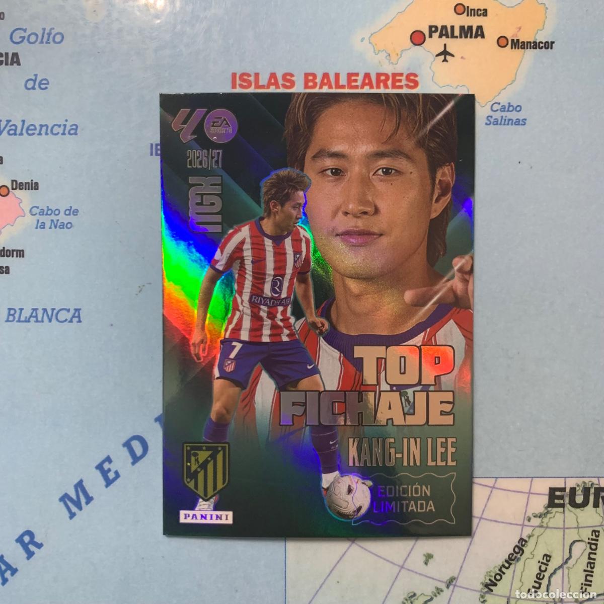 Football Stickers: Kan-in lee edici&oacute;n limitada Top Fichaje Del Atl&eacute;tico de Madrid Megacracks 26-27 2026-2027