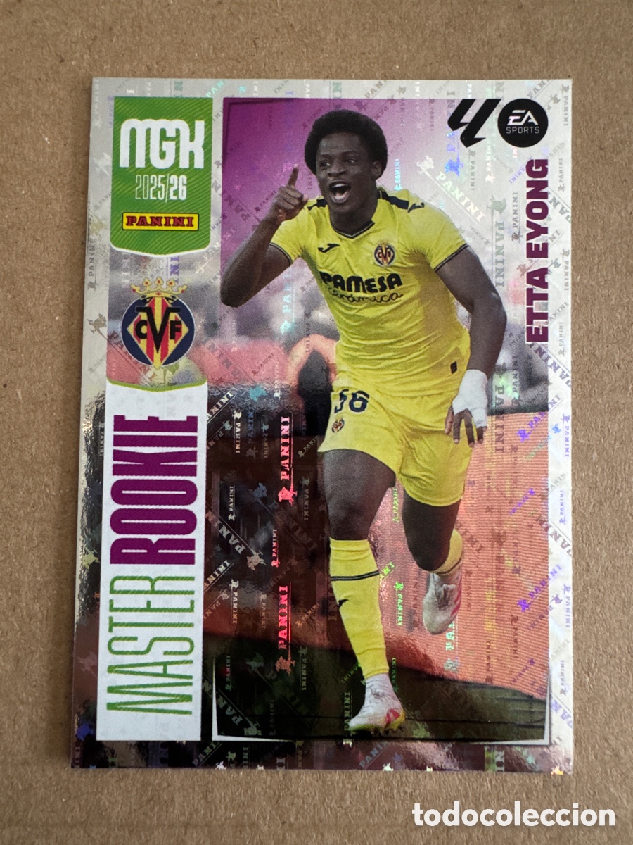 Football Stickers: # 410 Etta Eyong Villarreal Master Rookie Megacracks 25 26 2025 2026 MGK