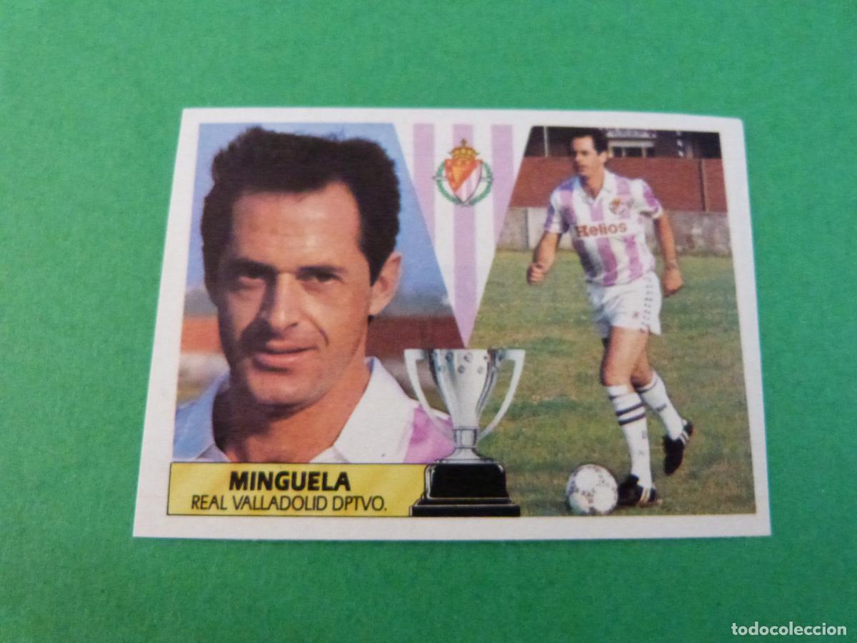 Football Stickers: CROMO FUTBOL MINGUELA REAL VALLADOLID C.F. RECORTADO LIGA ESTE 1987-1988/87-88