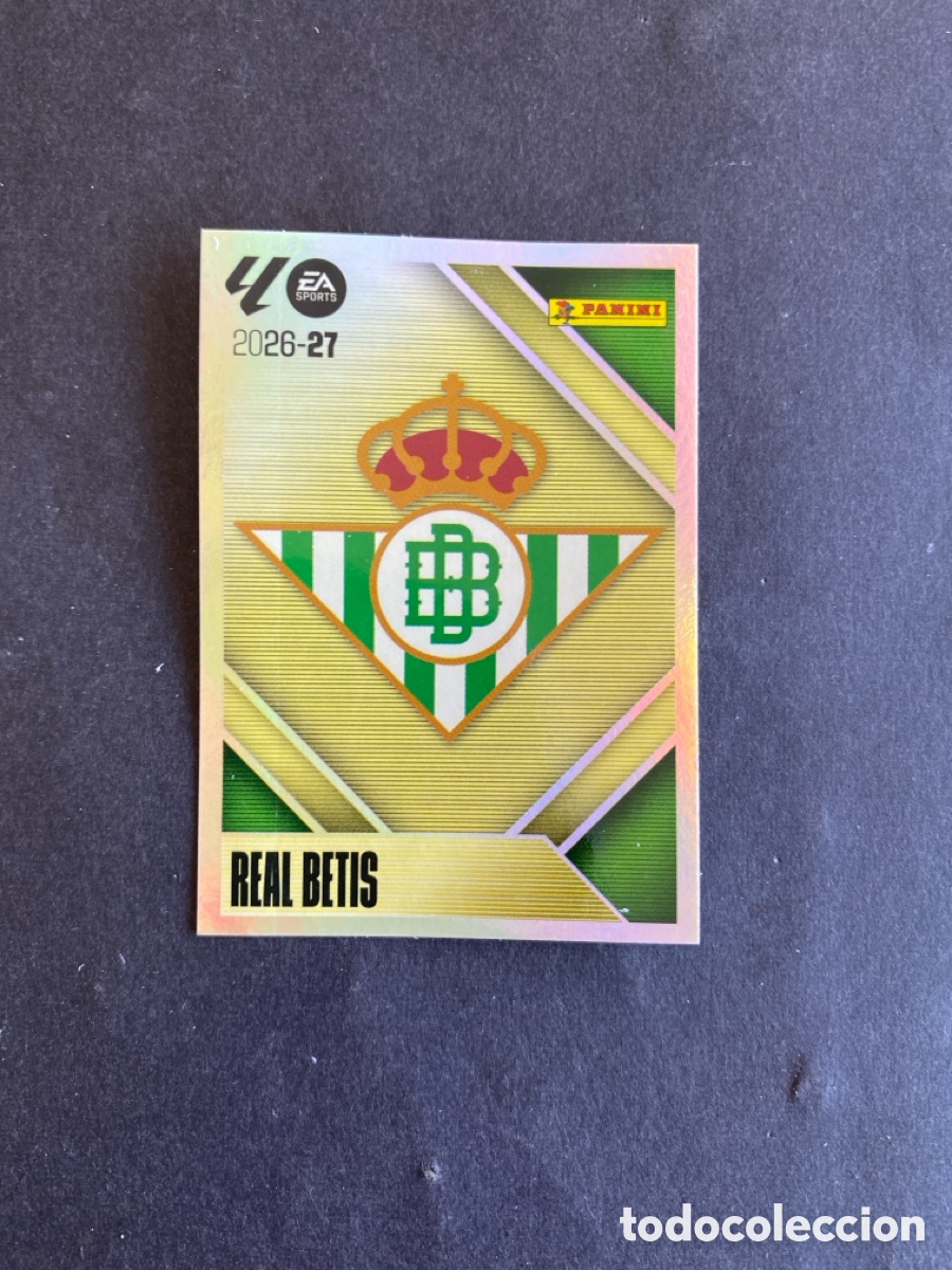 Cromos de f&uacute;tbol: Cromo liga 26/27 R Betis N* 1