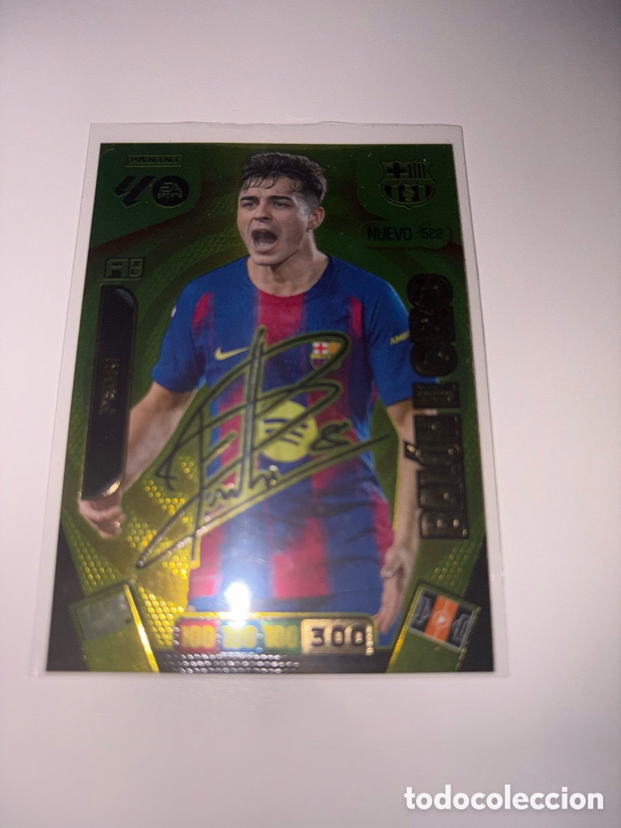 Cromos de f&uacute;tbol: PEDRI BARCELONA 522 FIRMADO NUEVO BALON DE ORO ADRENALYN XL LIGA 2025/2026 25 26 PANINI