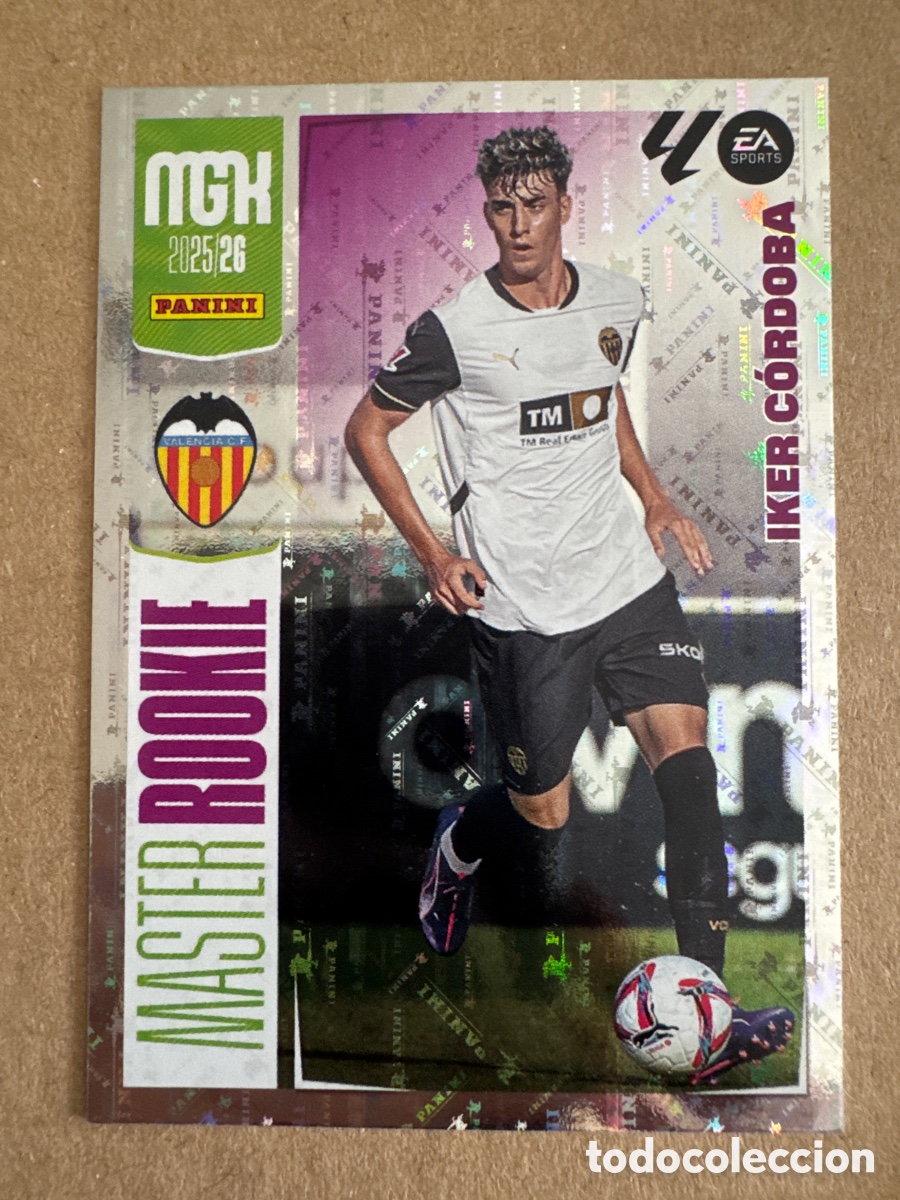 Cromos de f&uacute;tbol: # 414 Iker C&oacute;rdoba Valencia Master Rookie Megacracks 25 26 2025 2026 MGK