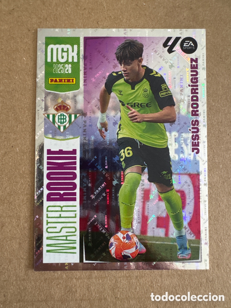 Cromos de f&uacute;tbol: # 415 Jes&uacute;s Rodr&iacute;guez Real Betis Master Rookie Megacracks 25 26 2025 2026 MGK