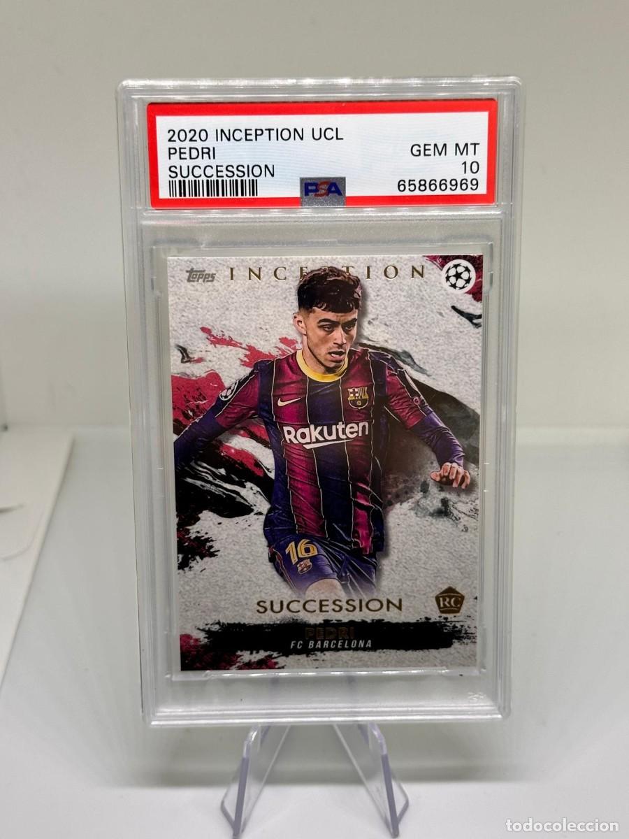 Cromos de f&uacute;tbol: Rookie Pedri FC Barcelona Topps Inception UCL 2020 21 PSA 10