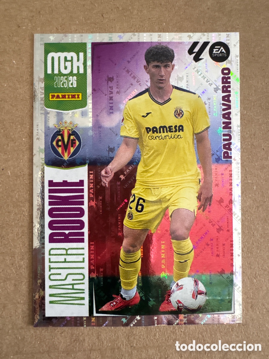 Cromos de f&uacute;tbol: # 419 Pau Navarro Villarreal Master Rookie Megacracks 25 26 2025 2026 MGK