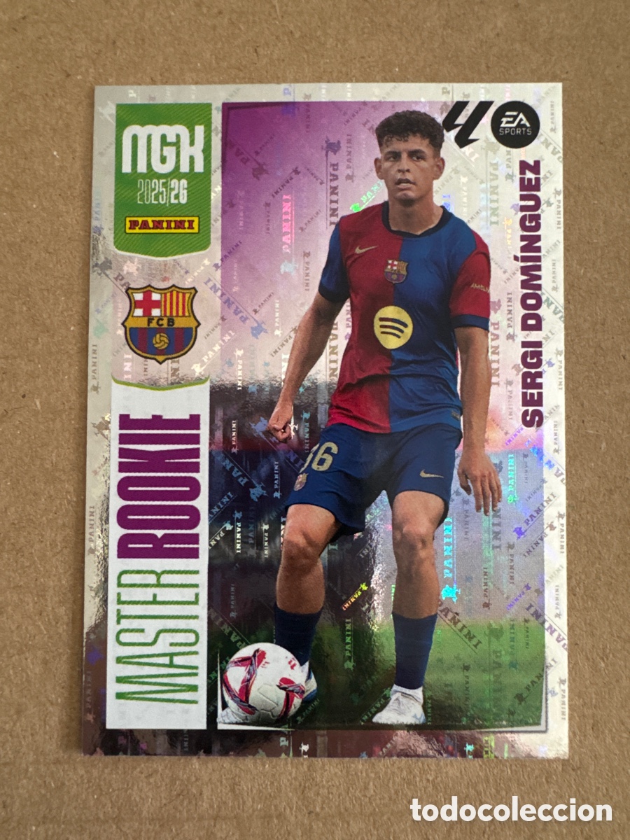 Cromos de f&uacute;tbol: # 421 Sergi Dom&iacute;nguez FC Barcelona Master Rookie Megacracks 25 26 2025 2026 MGK