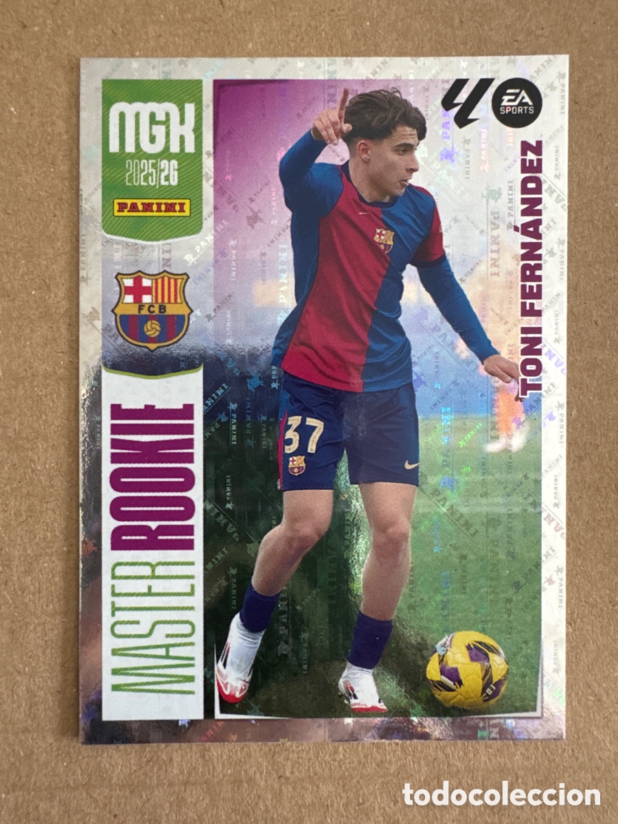 Cromos de f&uacute;tbol: # 422 Toni Fern&aacute;ndez FC Barcelona Master Rookie Megacracks 25 26 2025 2026 MGK