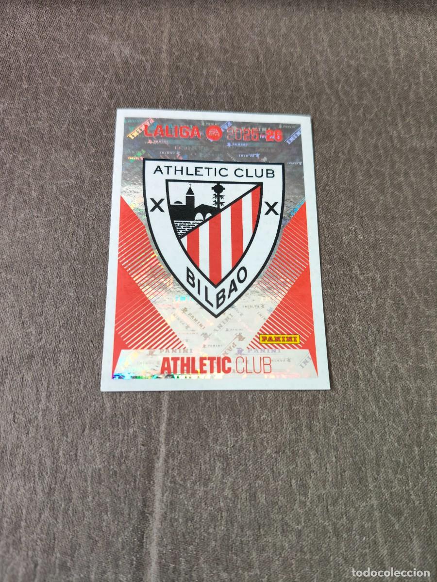 Cromos de f&uacute;tbol: Cromo 1 ESCUDO ATHLETIC CLUB. Colecci&oacute;n LALIGA F&uacute;tbol 2025-2026 PANINI Nuevo