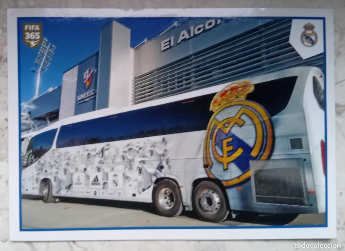 Cromos de f&uacute;tbol: Figurina Panini 2020-21 Cromo Fifa 365 2021 bus club Identity Real Madrid n 120