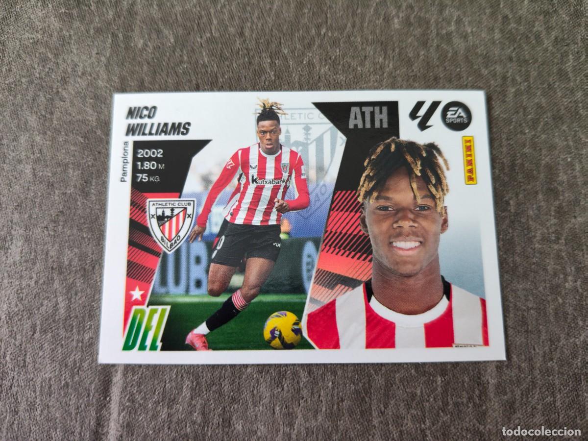 Cromos de f&uacute;tbol: Cromo 16 NICO WILLIAMS ATHLETIC CLUB. Colecci&oacute;n LALIGA F&uacute;tbol 2025-2026 PANINI Nuevo