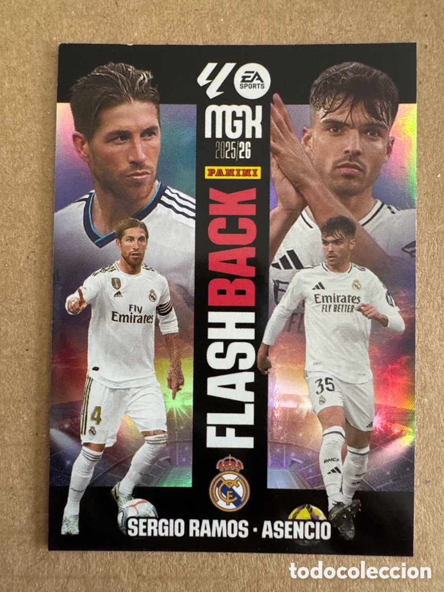 Cromos de f&uacute;tbol: # 431 Sergio Ramos Asencio Real Madrid FlashBack Megacracks 25 26 2025 2026 MGK