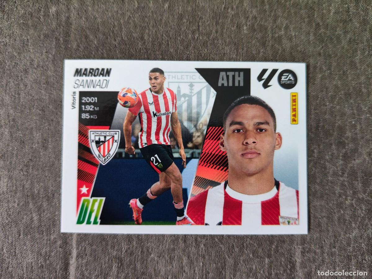Cromos de f&uacute;tbol: Cromo 17A MAROAN SANNADI ATHLETIC CLUB. Colecci&oacute;n LALIGA F&uacute;tbol 2025-2026 PANINI Nuevo