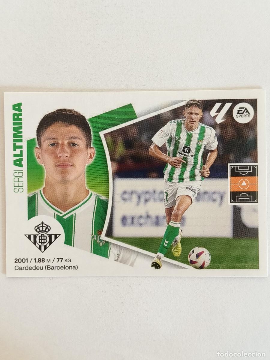 Cromos de f&uacute;tbol: #9BIS ALTIMIRA COLOCA (REAL BETIS) LIGA 24/25 ESTE