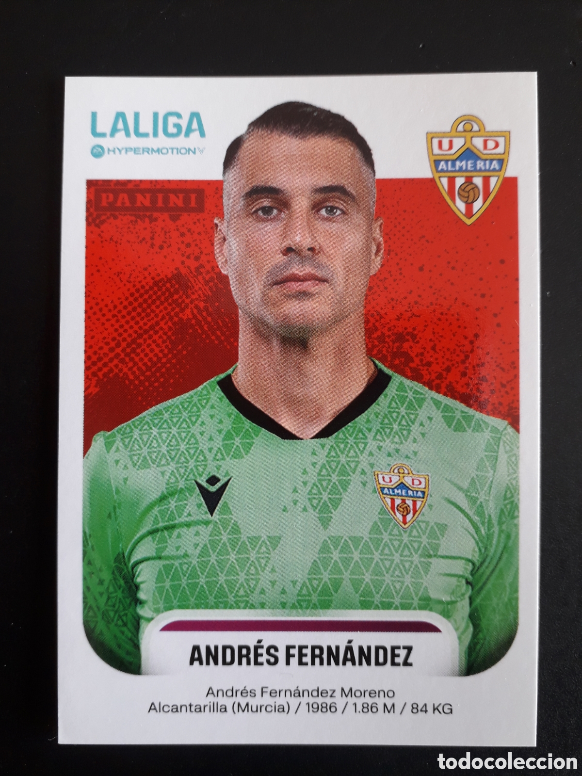 Cromos de f&uacute;tbol: ANDR&Eacute;S FERN&Aacute;NDEZ ALMER&Iacute;A N&deg; 23 LALIGA HYPERMOTION 25 26 2025 2026 PANINI SIN PEGAR PEDIDO M&Iacute;NIMO 3&euro;.