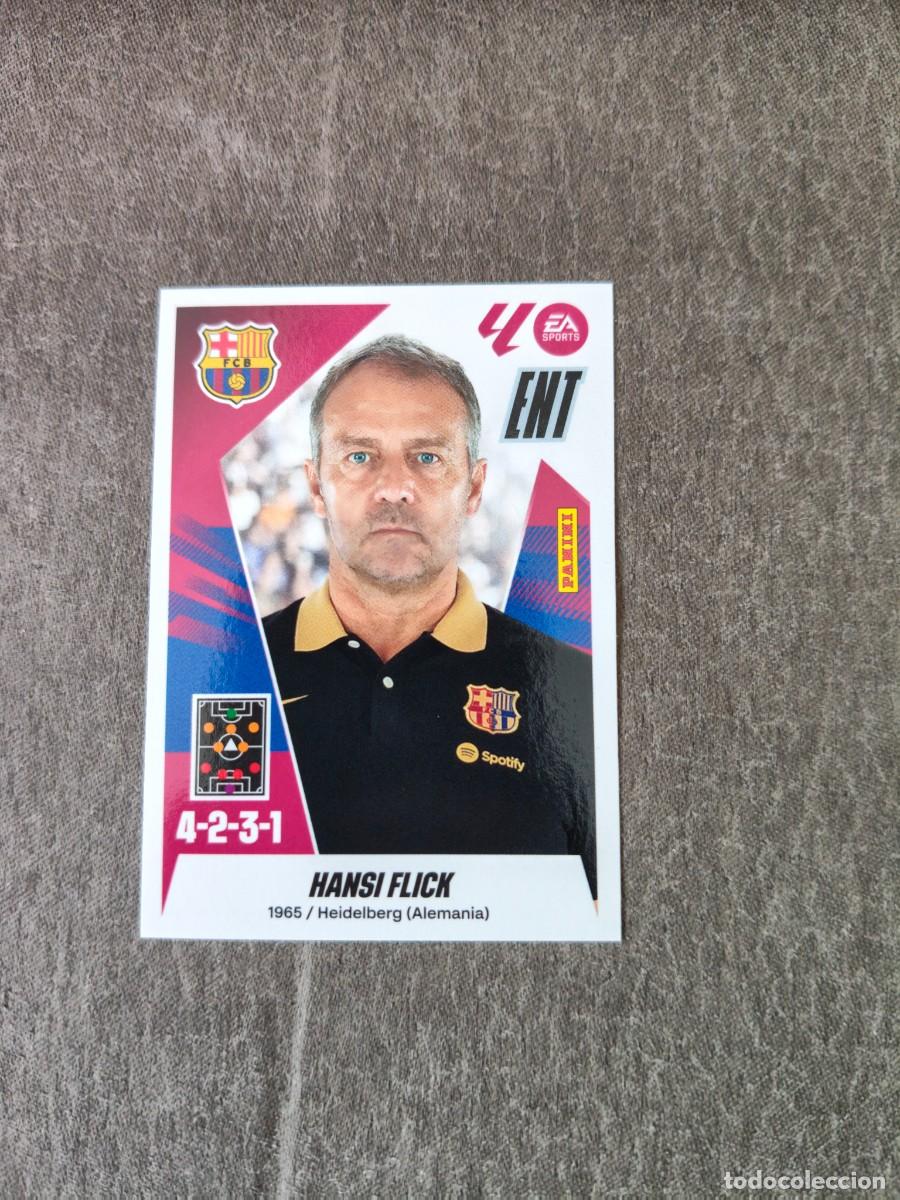 Cromos de f&uacute;tbol: Cromo 2 HANSI FLICK FC BARCELONA. Colecci&oacute;n LALIGA F&uacute;tbol 2025-2026 PANINI Nuevo