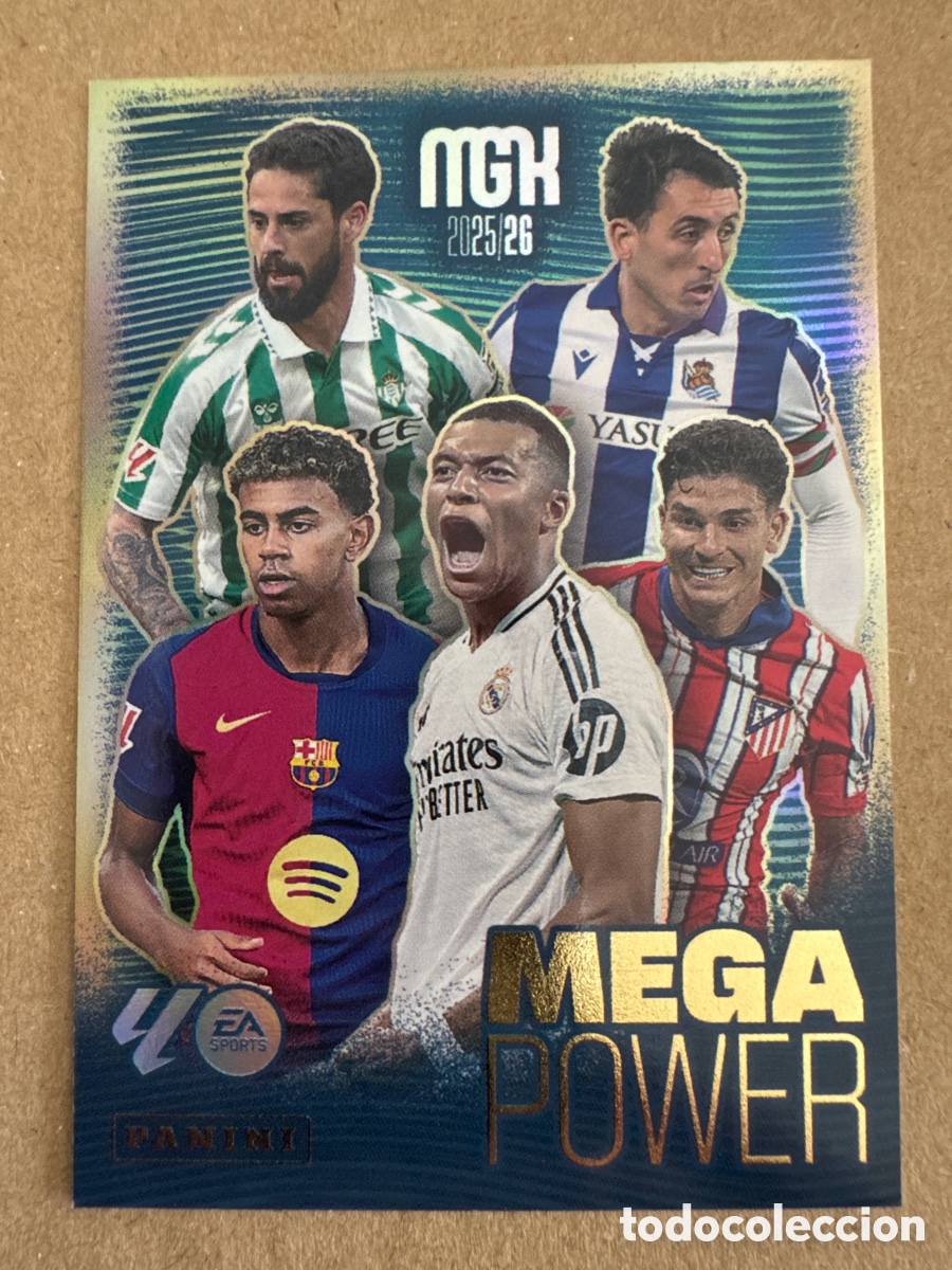 Cromos de Futebol: #v 441 Mega Power Lamine Yamal Mbappe Juli&aacute;n &Aacute;lvarez Oyarzabal Megapower Megacracks 25 26 2025 2026