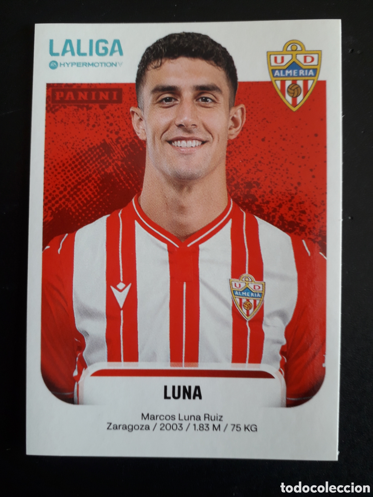 Cromos de f&uacute;tbol: LUNA ALMER&Iacute;A N&deg; 25 B LALIGA HYPERMOTION 25 26 2025 2026 PANINI SIN PEGAR PEDIDO M&Iacute;NIMO 3&euro;
