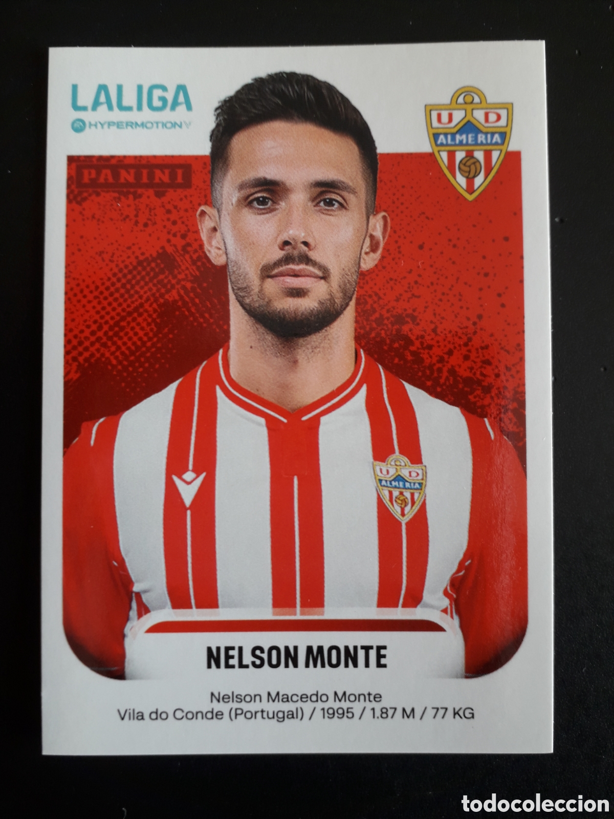 Cromos de f&uacute;tbol: NELSON MONTE ALMER&Iacute;A N&deg; 26 A LALIGA HYPERMOTION 25 26 2025 2026 PANINI SIN PEGAR PEDIDO M&Iacute;NIMO 3&euro;