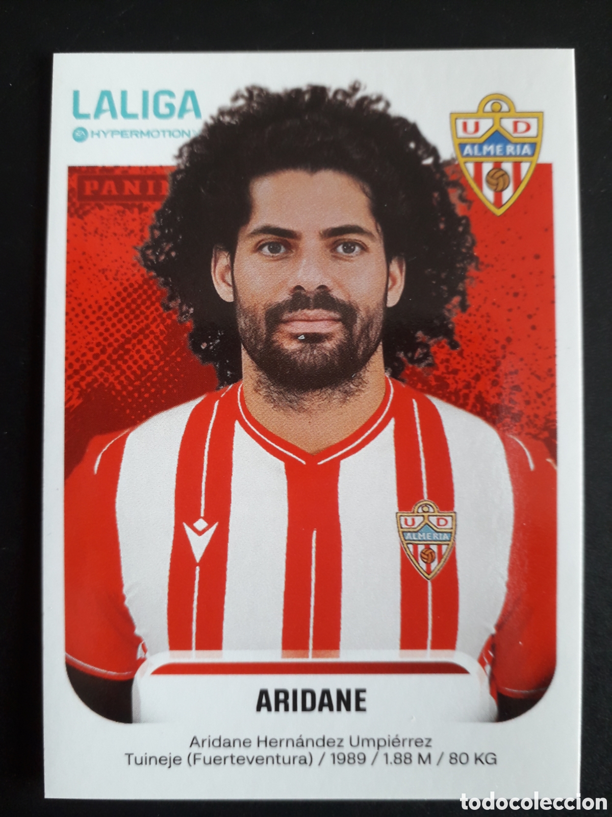Cromos de f&uacute;tbol: ARIDANE ALMER&Iacute;A N&deg; 26 B LALIGA HYPERMOTION 25 26 2025 2026 PANINI SIN PEGAR PEDIDO M&Iacute;NIMO 3&euro;