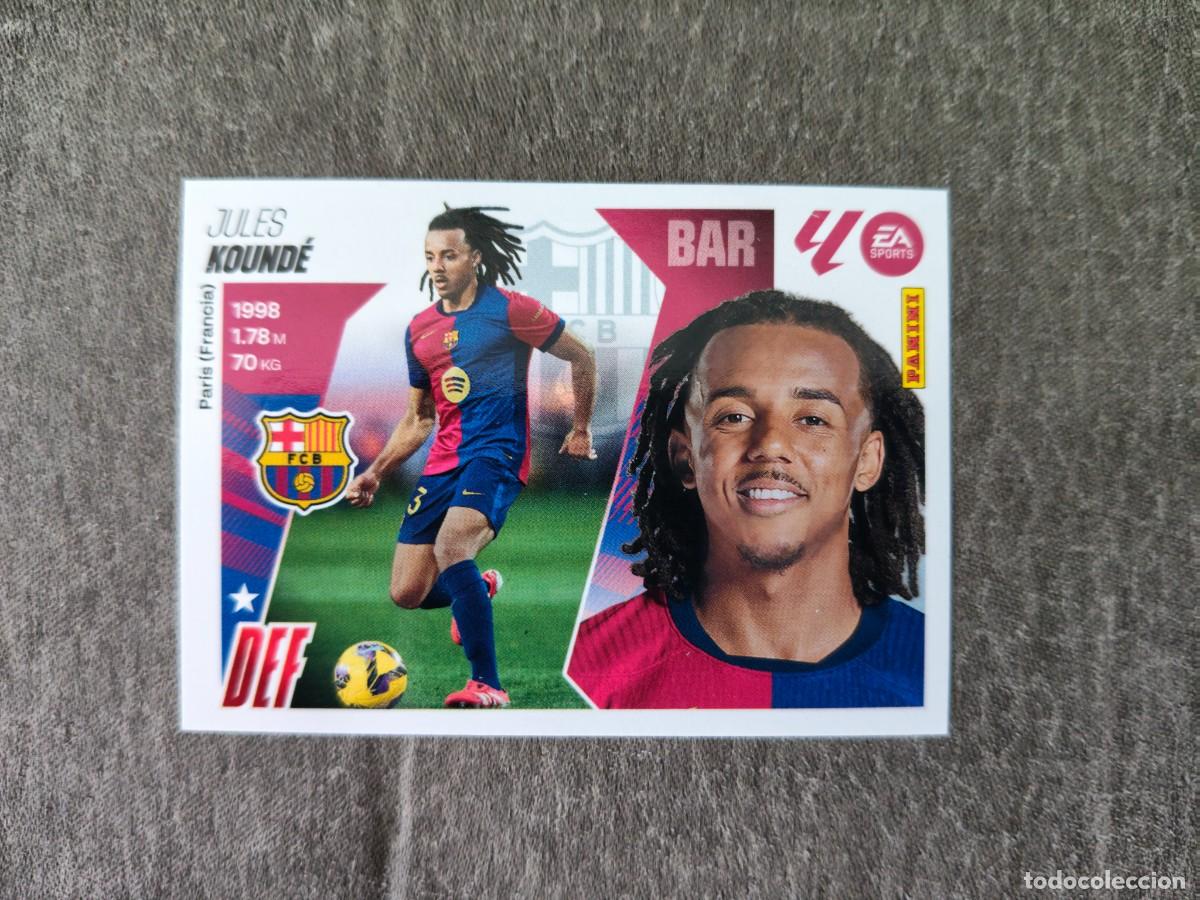 Figurine di Calcio: Cromo 5 JULES KOUND&Eacute; FC BARCELONA. Colecci&oacute;n LALIGA F&uacute;tbol 2025-2026 PANINI Nuevo