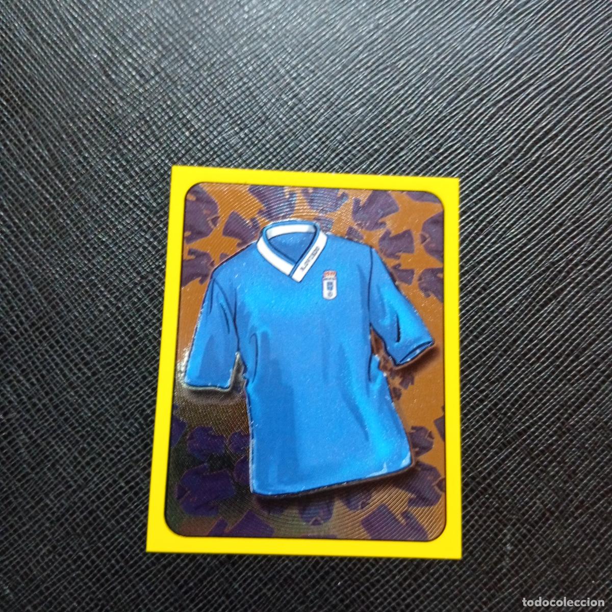 Fu&szlig;ball-Sticker: 253 CAMISETA OVIEDO PANINI SUPER CAMPEONATO 1998 1999 FUTBOL 98 99 - SIN PEGAR - A216 PG118
