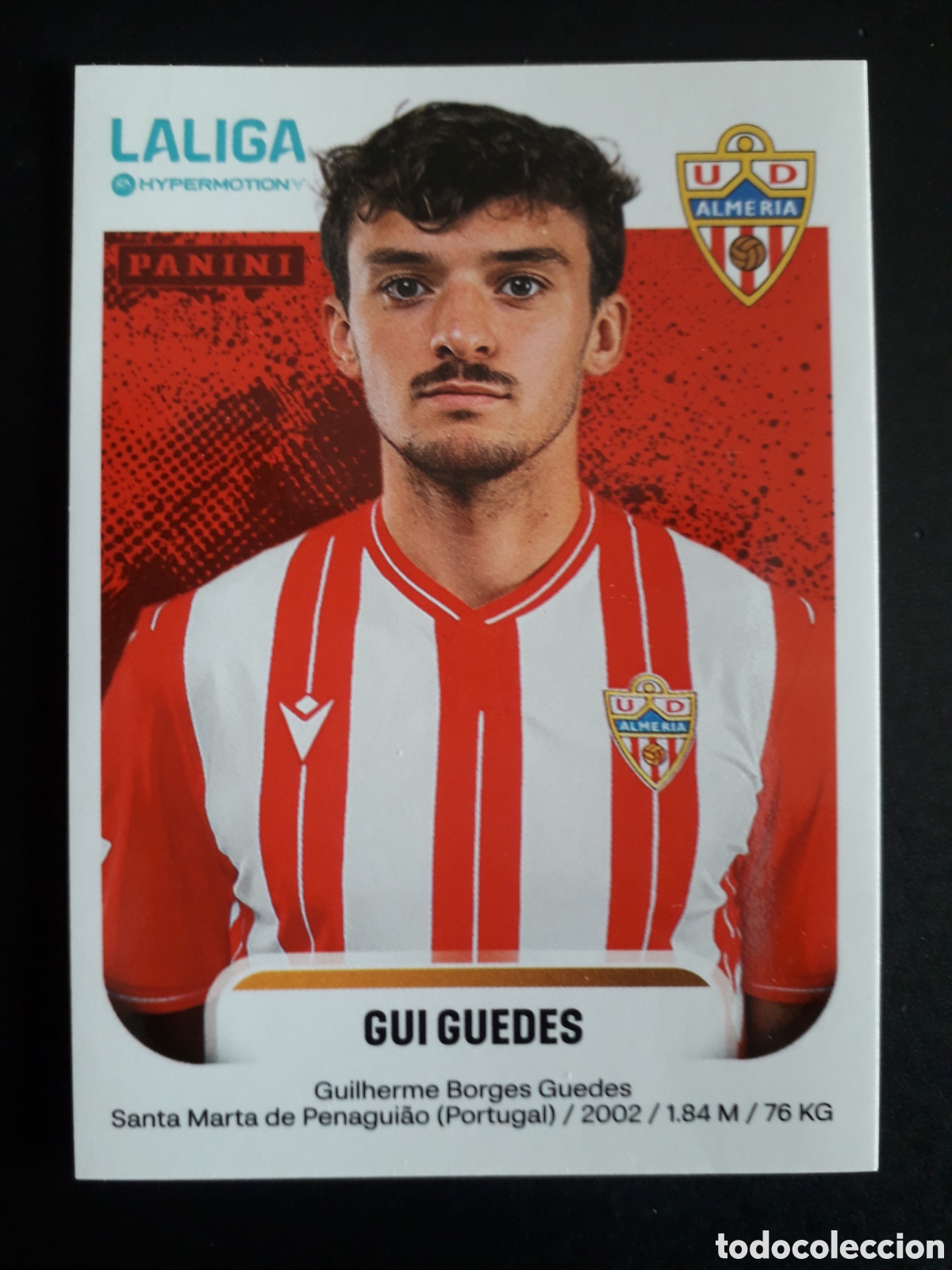 Fu&szlig;ball-Sticker: GUI GUEDES ALMER&Iacute;A N&deg; 31 LALIGA HYPERMOTION 25 26 2025 2026 PANINI SIN PEGAR PEDIDO M&Iacute;NIMO 3&euro;