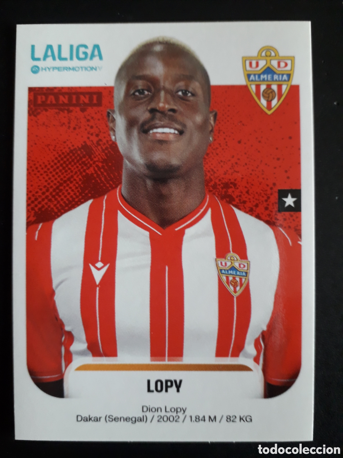 Fu&szlig;ball-Sticker: LOPY ALMER&Iacute;A N&deg; 32 LALIGA HYPERMOTION 25 26 2025 2026 PANINI SIN PEGAR PEDIDO M&Iacute;NIMO 3&euro;