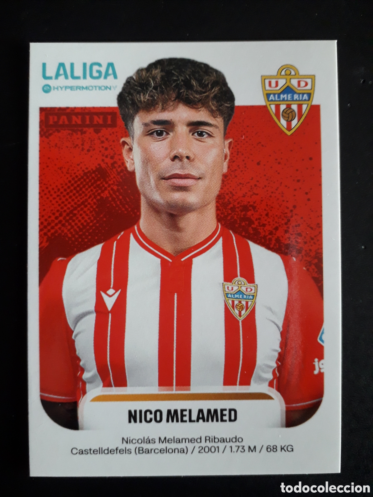 Cromos de f&uacute;tbol: NICO MELAMED ALMER&Iacute;A N&deg; 35 LALIGA HYPERMOTION 25 26 2025 2026 PANINI SIN PEGAR PEDIDO M&Iacute;NIMO 3&euro;