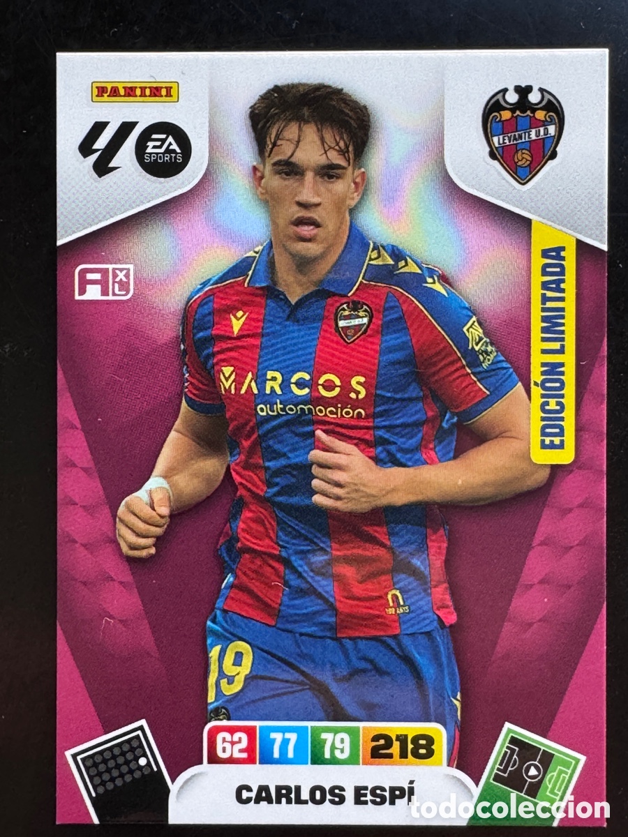 Cromos de f&uacute;tbol: Carlos Esp&iacute; Levante Edici&oacute;n Limitada Adrenalyn 2025/26