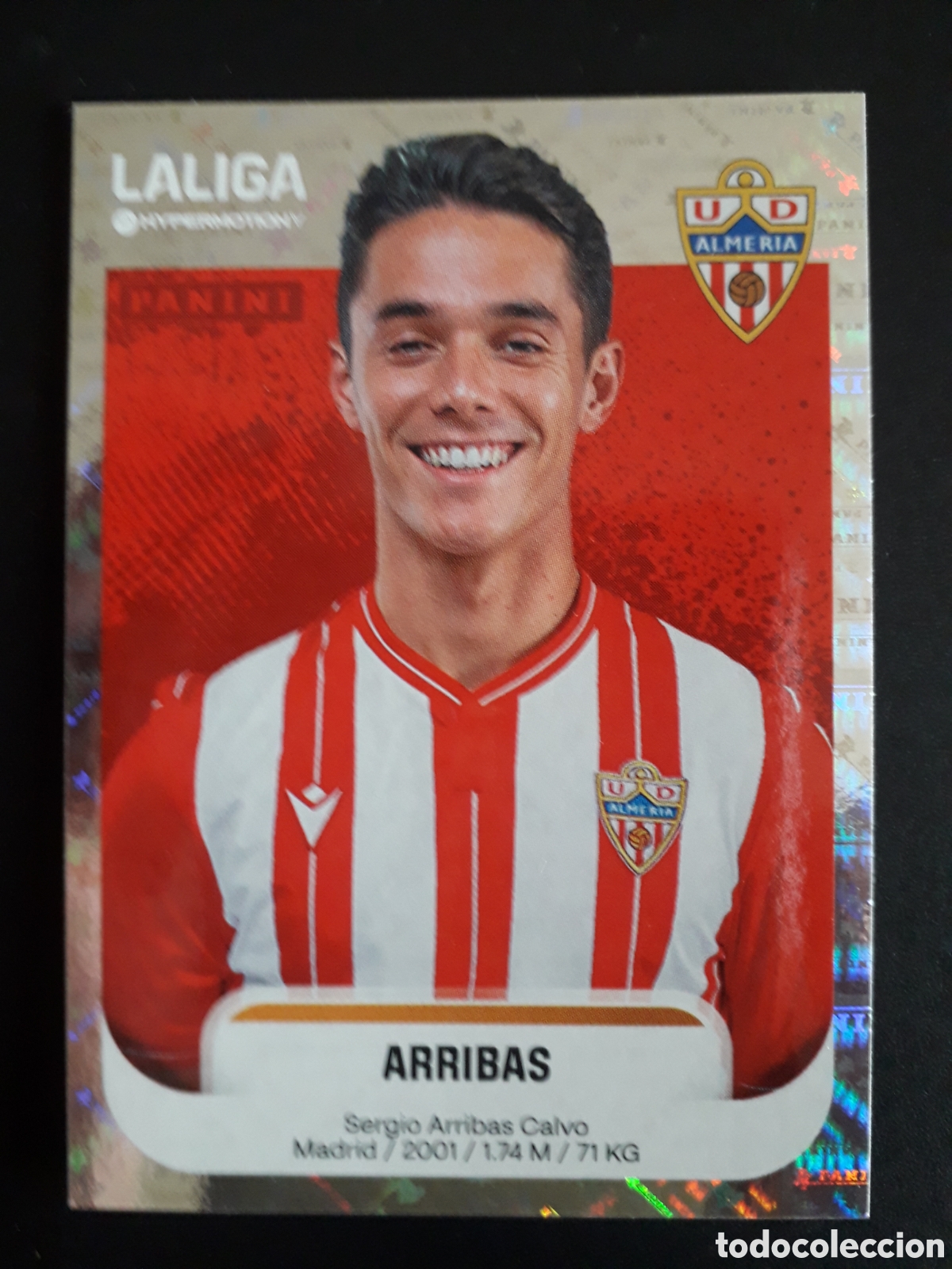 Cromos de f&uacute;tbol: ARRIBAS ALMER&Iacute;A N&deg; 36 LALIGA HYPERMOTION 25 26 2025 2026 PANINI SIN PEGAR PEDIDO M&Iacute;NIMO 3&euro;