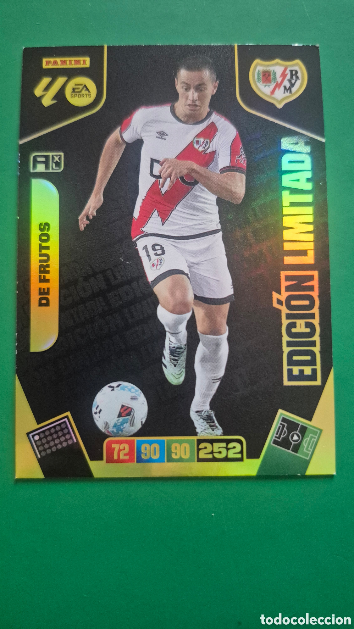 Cromos de f&uacute;tbol: DE FRUTOS EDICION LIMITADA RAYO VALLECANO ADRENALYN XL 25 26
