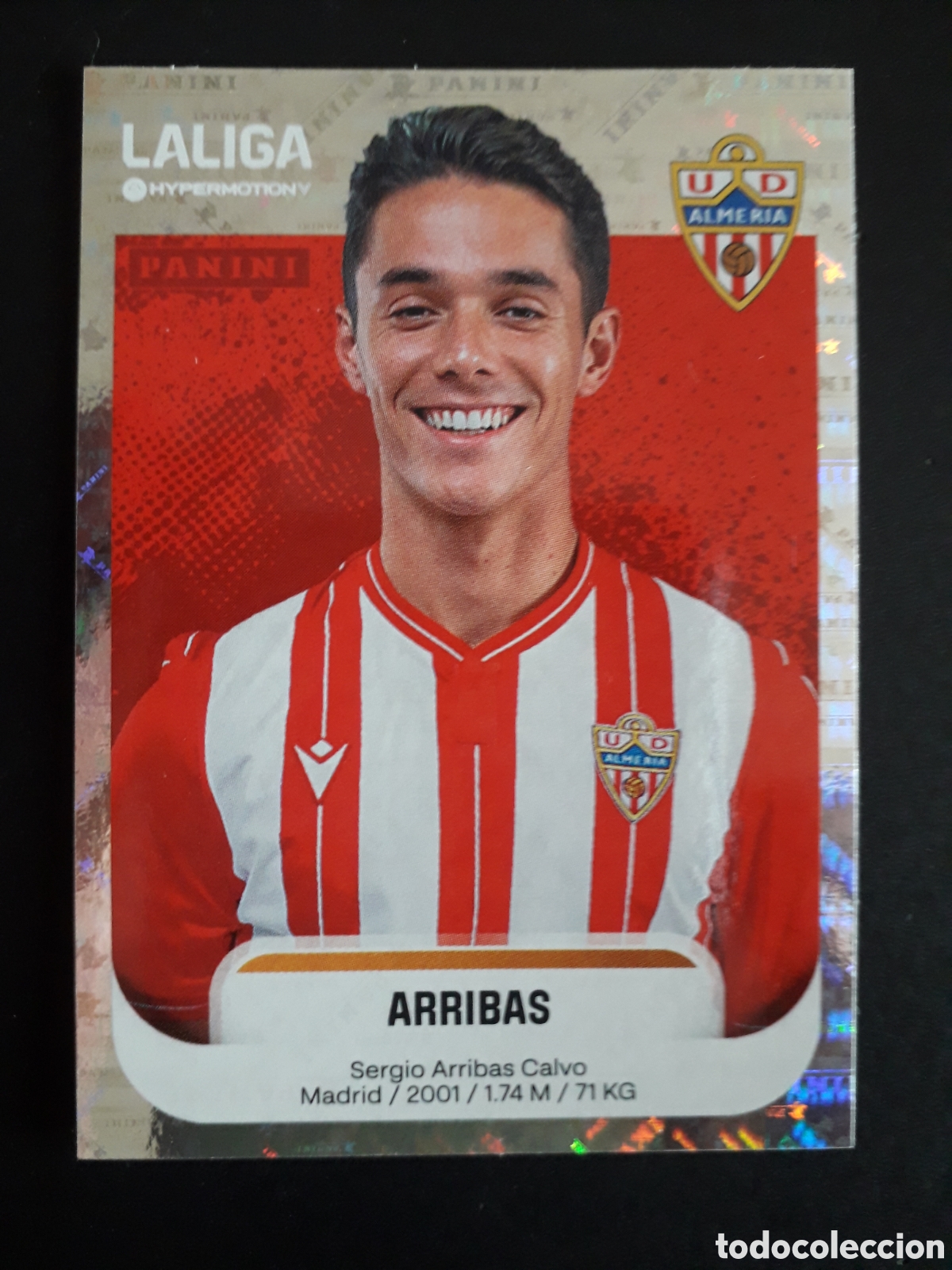 Cromos de f&uacute;tbol: ARRIBAS ALMER&Iacute;A N&deg; 36 LALIGA HYPERMOTION 25 26 2025 2026 PANINI SIN PEGAR PEDIDO M&Iacute;NIMO 3&euro;